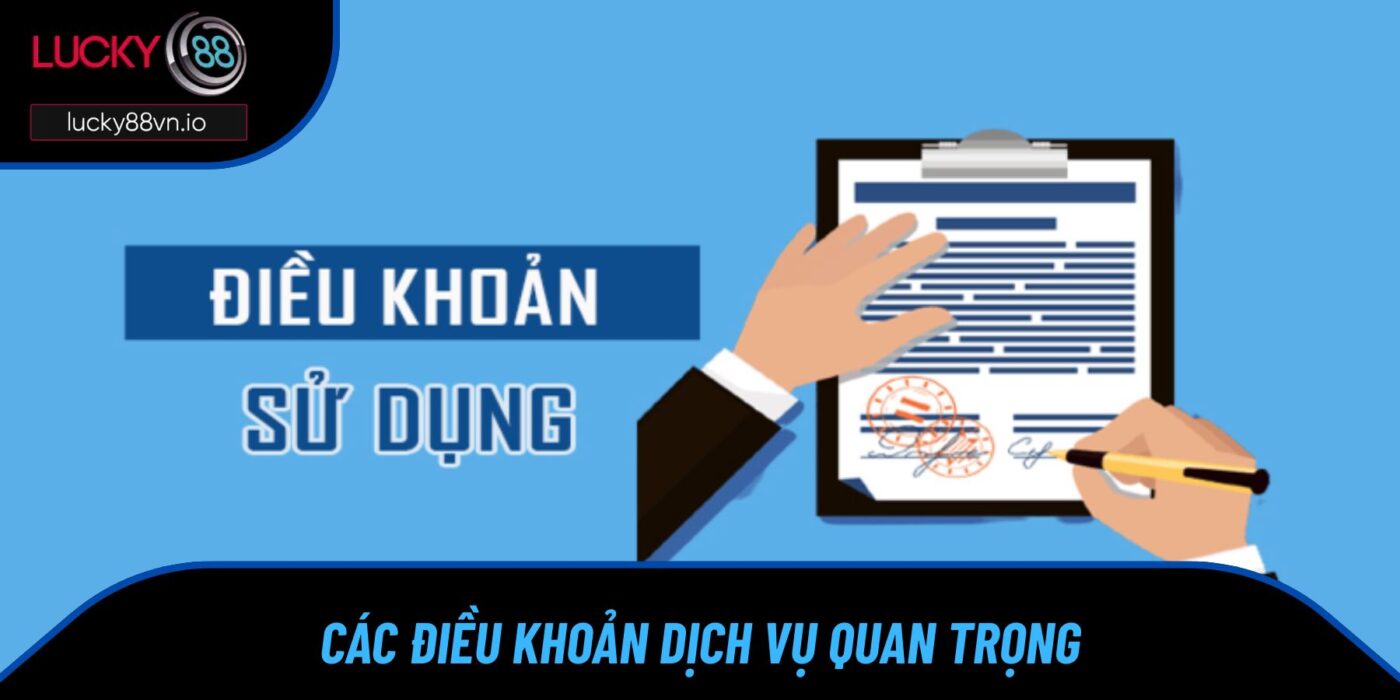 Các điều khoản dịch vụ quan trọng