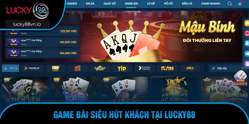Trang chủ Game bài siêu hút khách tại Lucky88